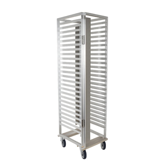 TrippNT 54092 LabFlow Storage Rack - 25-Level Aluminum Cold Storage Rack with Locking Casters