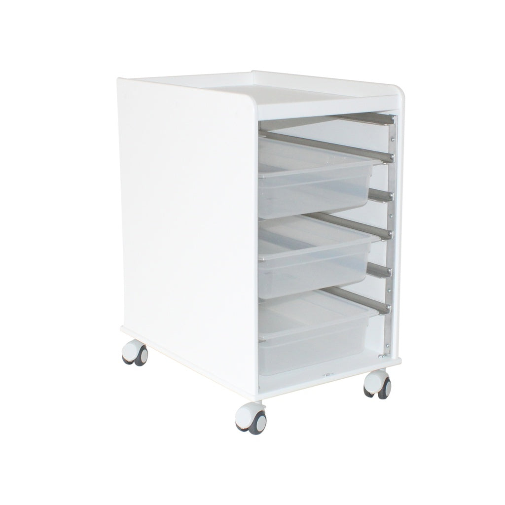 LabFlow Hood Cart with Polycarbonate & Polypropylene Trays — 6 Tray Configurations, 1 Cart Bundle/Each | TrippNT