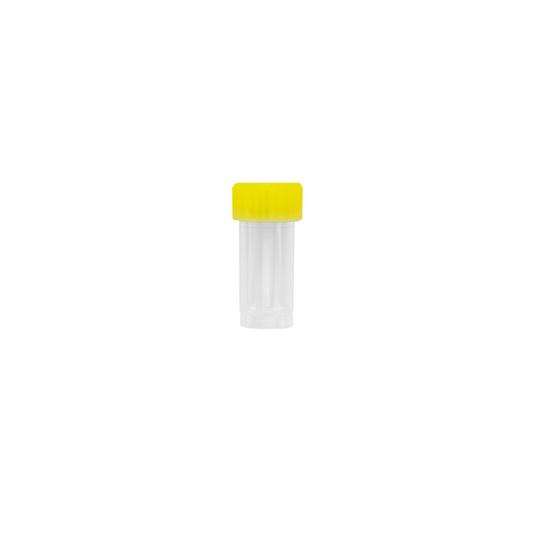 Caplugs® Evergreen 2403005Y60E1 Transport Vials 5.0 mL Yellow Caps PP Non-Sterile MADE IN USA