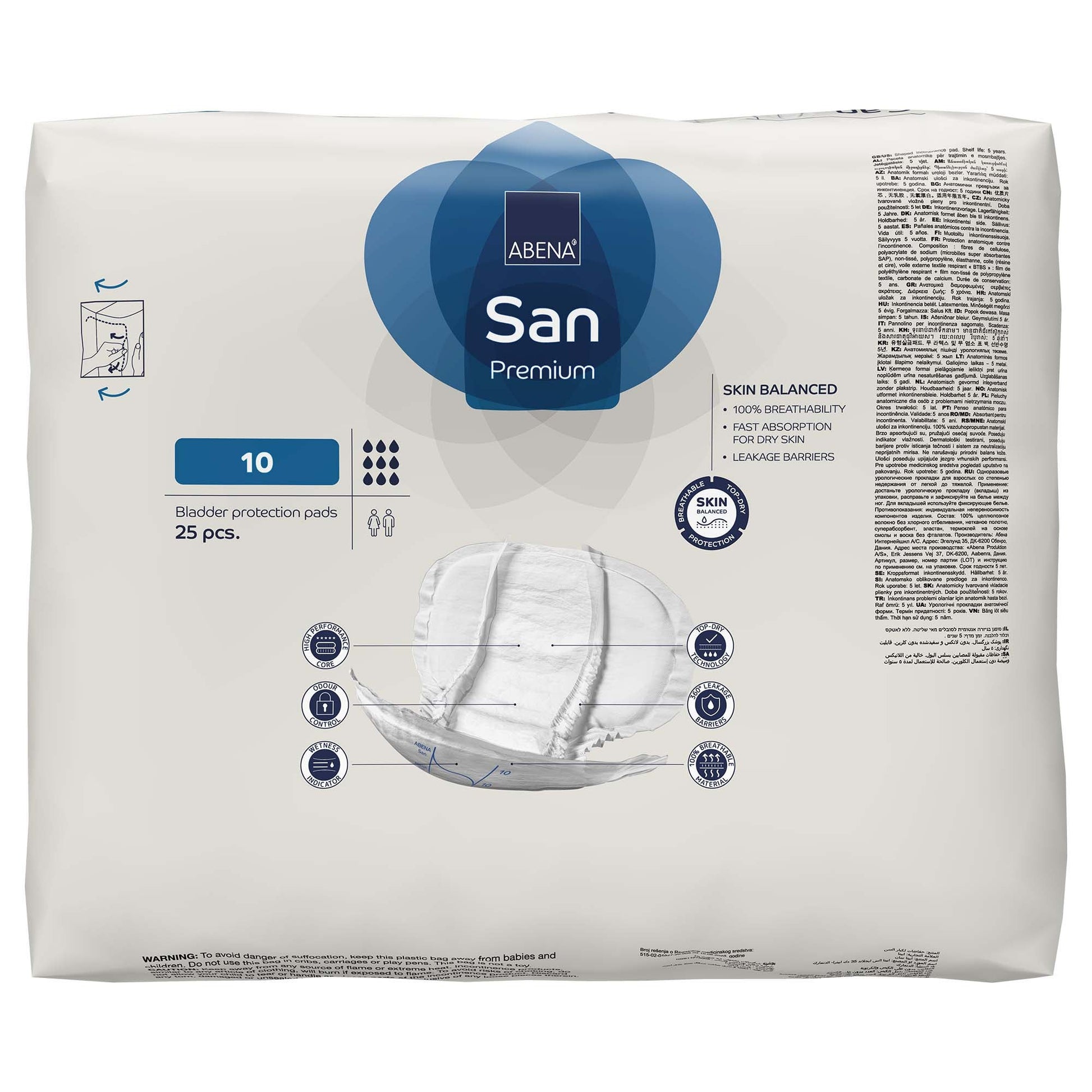 Abena® San 10 Premium Bladder Protection Pads