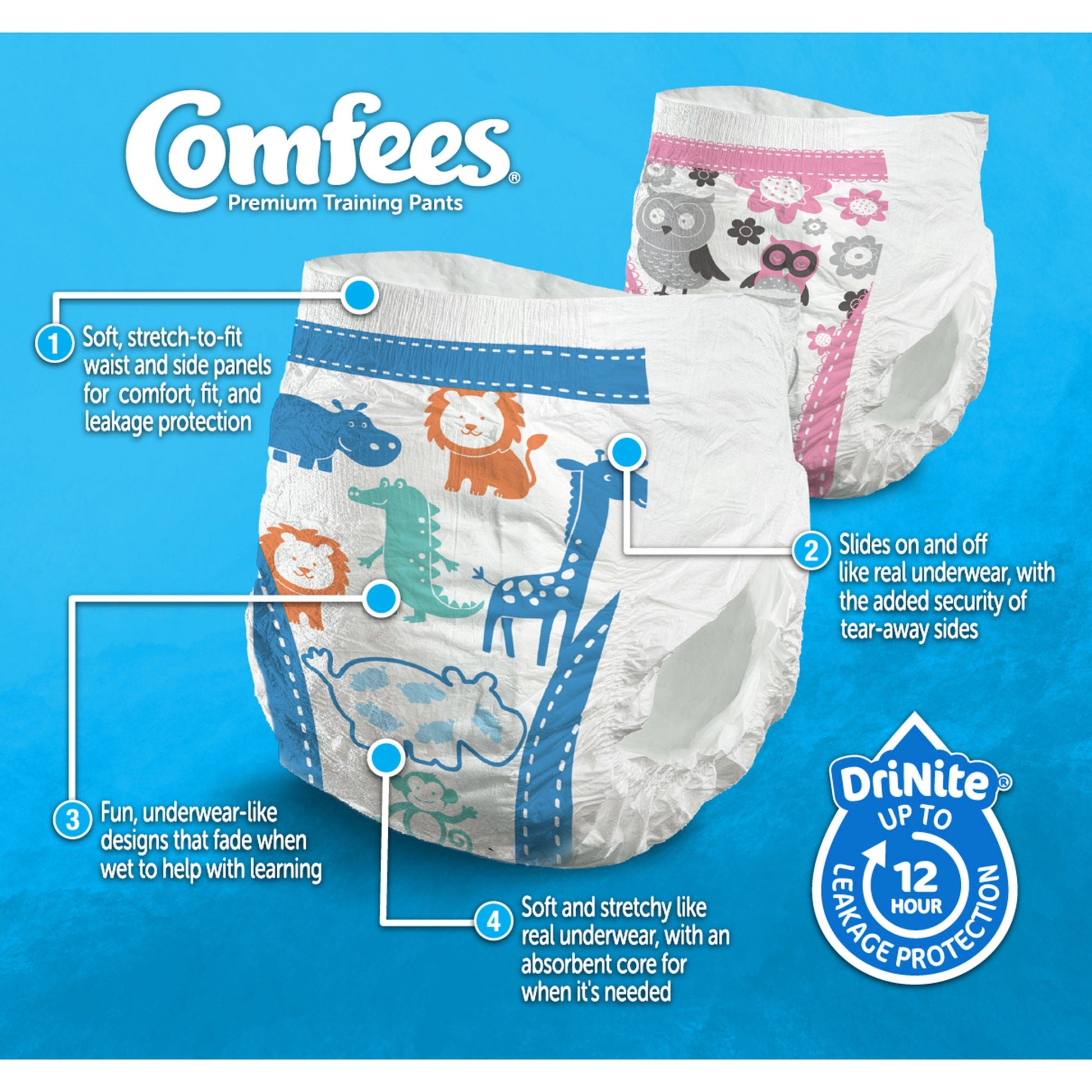 Attends Comfees® Training Pants, 2T to 3T
