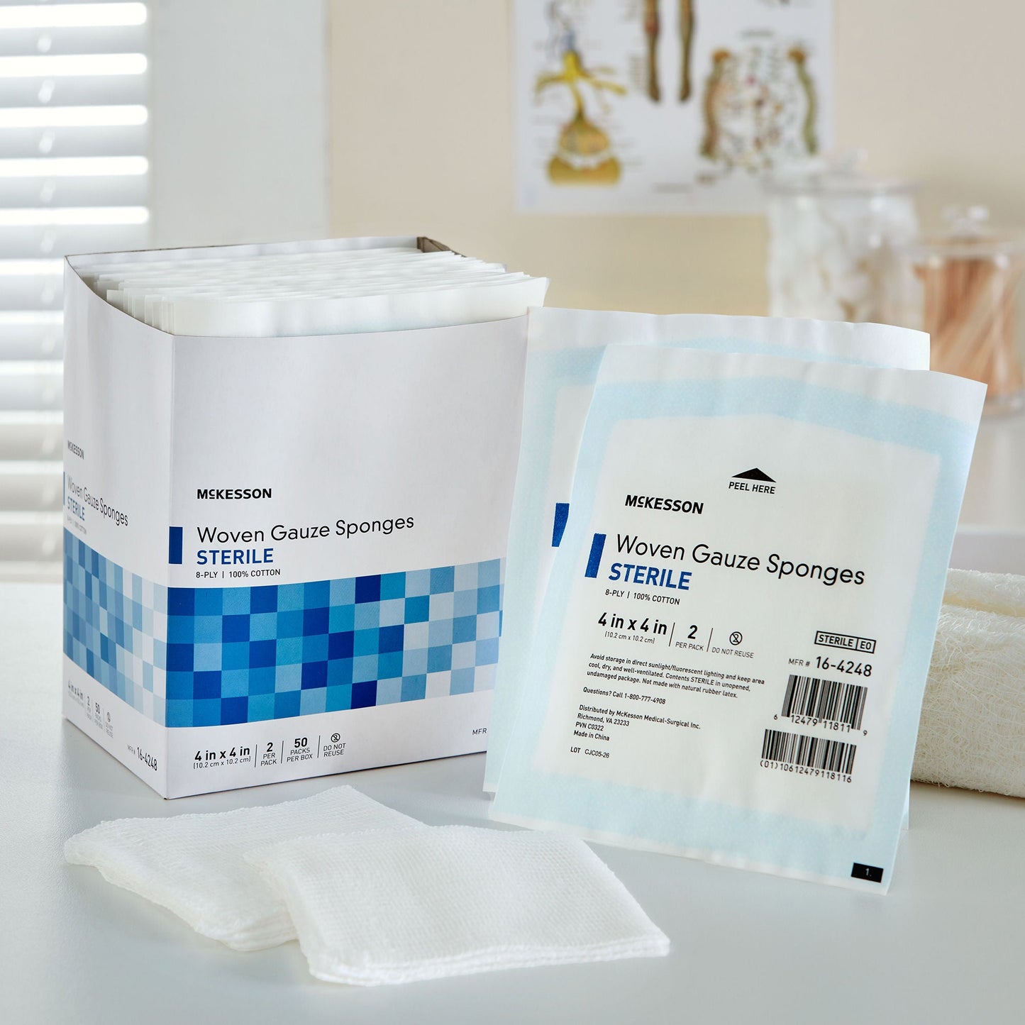 McKesson Sterile Gauze Sponge, 8-Ply