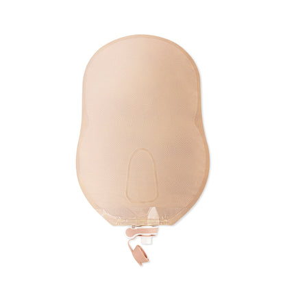 New Image™ 18914 Two-Piece Beige Urostomy Pouch, Flange, Blue Match