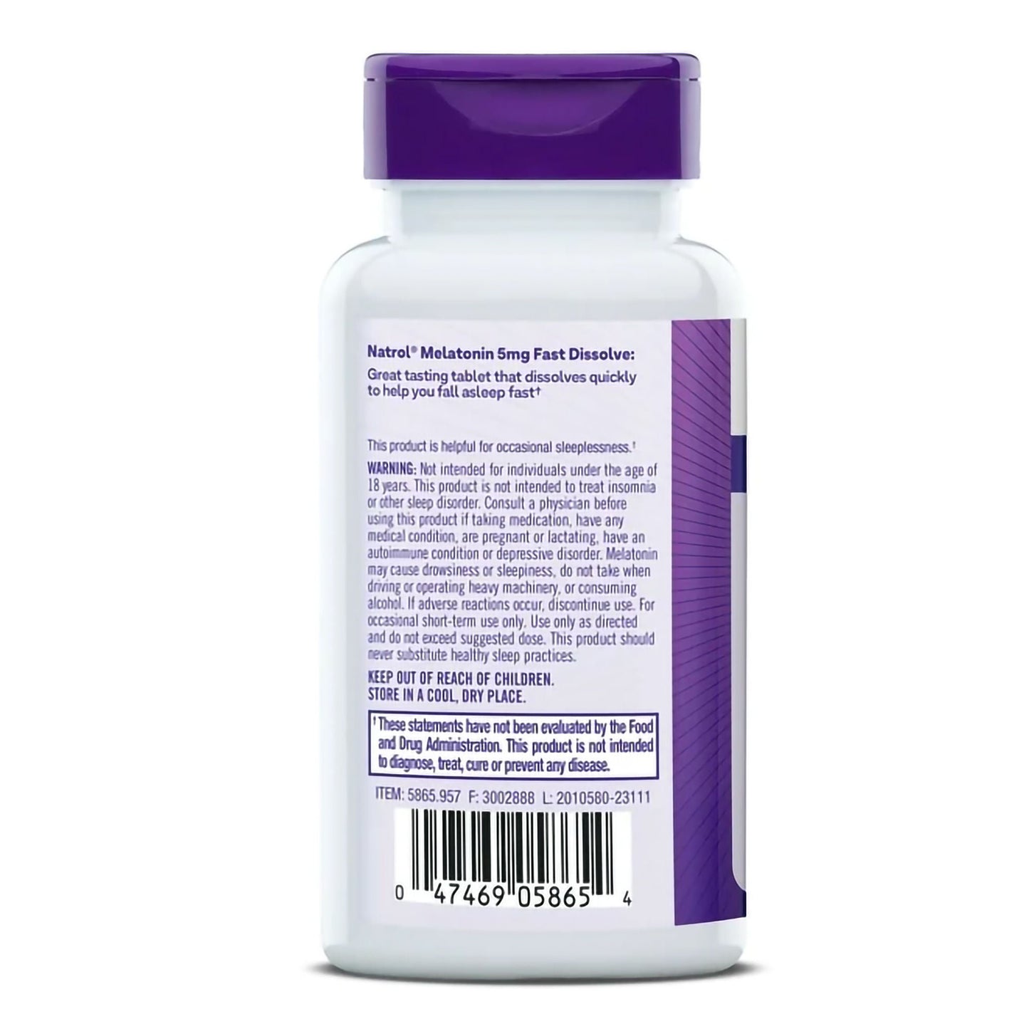 Natrol® Melatonin 5 mg Sleep Fast Dissolve Tablets Strawberry