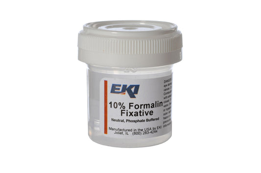 Prefilled Formalin Container Fill in 20 mL (0.67 oz.) Screw Cap Warning Label / Patient Information