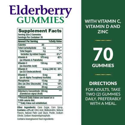 Nature's Bounty Elderberry Gummies