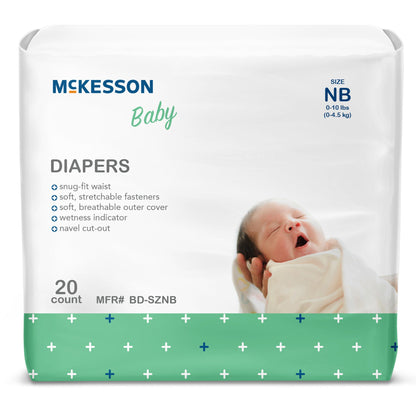 McKesson Baby Diapers for Infants weighing up to 10 lbs.