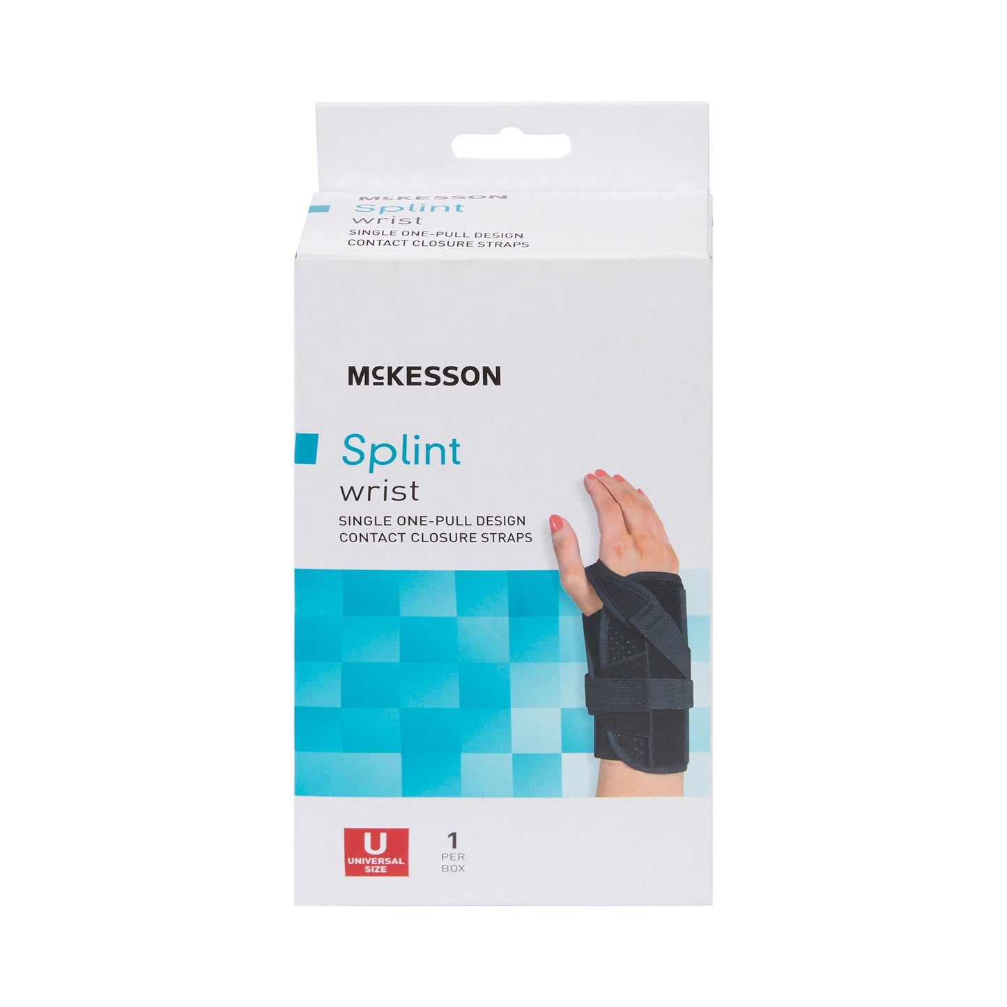 McKesson Right Wrist Splint with Single One-Pull Design