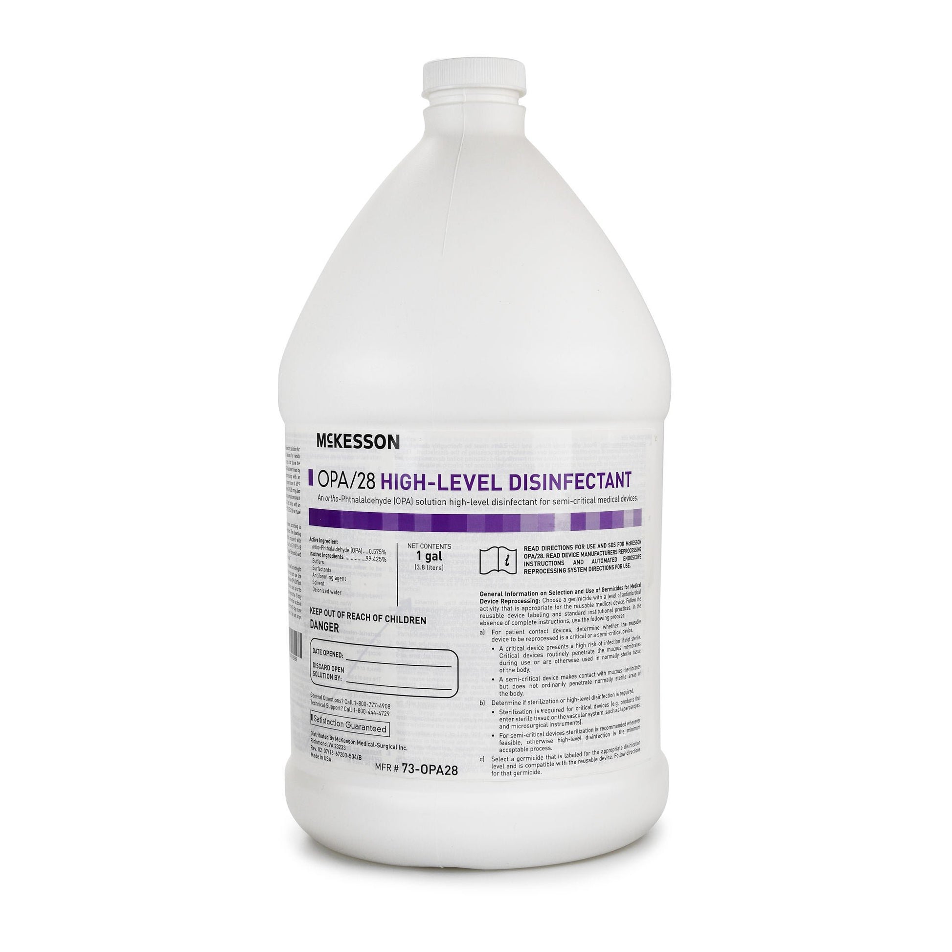McKesson OPA High Level Disinfectant, 1 gal. Jug – Case of 4 - view 5