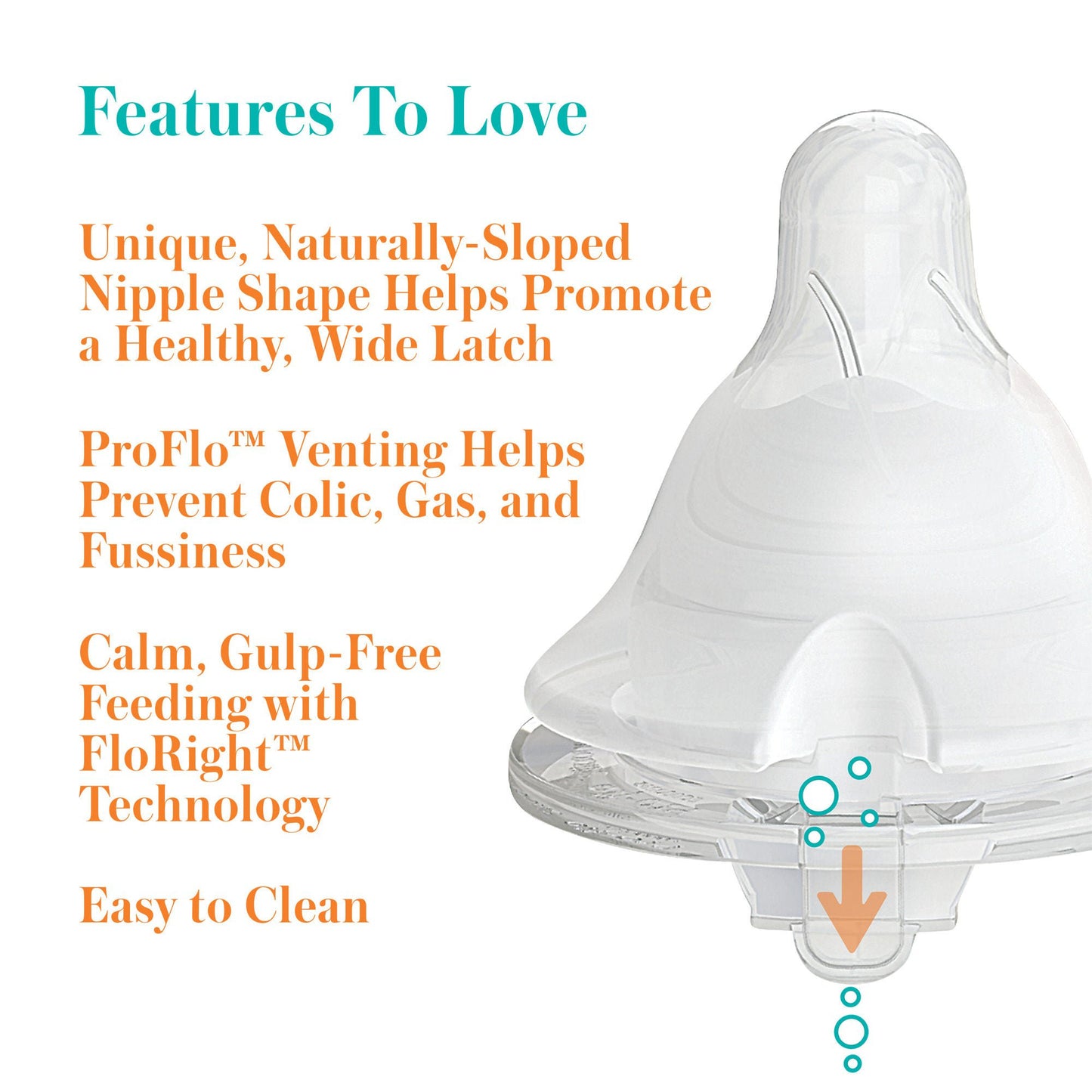 Evenflo® Balance+ Wide Neck Baby Bottle, capacity