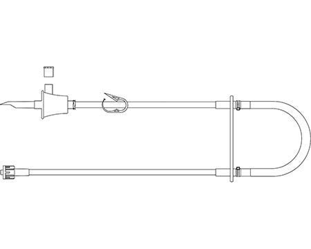 ADP-3000 IV Pump Set Pump Without Ports Without Filter 133 Inch Tubing Chemotherapy Medication