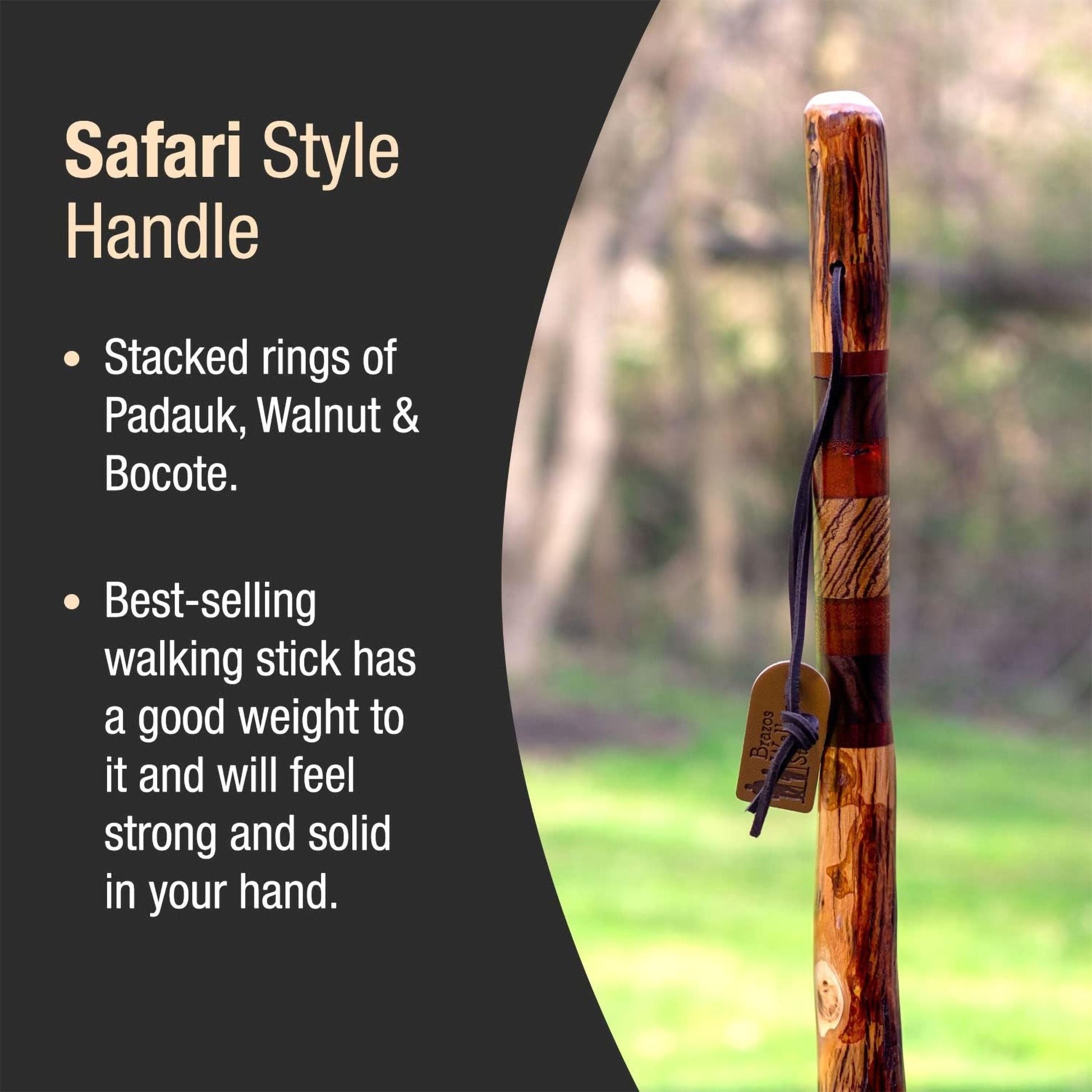Brazos™ Free Form Safari Walking Stick, 55-Inch Height
