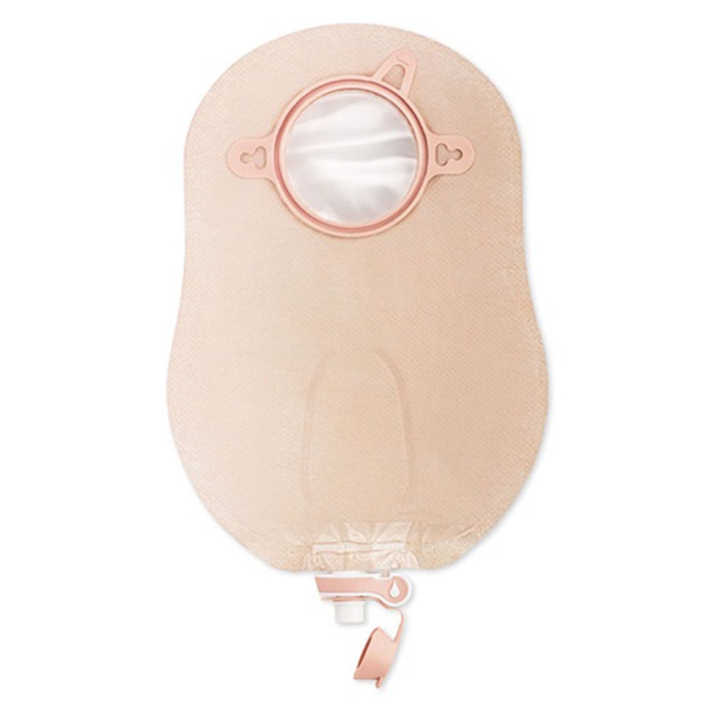 New Image™ 18904 Two-Piece Transparent Urostomy Pouch, Flange, Blue Match