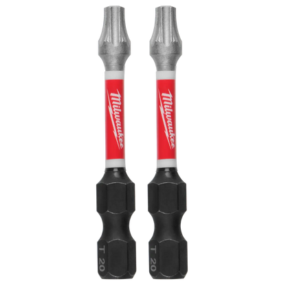 Milwaukee SHOCKWAVE Impact Duty 2" Power Bit TORX T20 Bulk 25 48-32-4784 | T20 Drive, 25-Piece