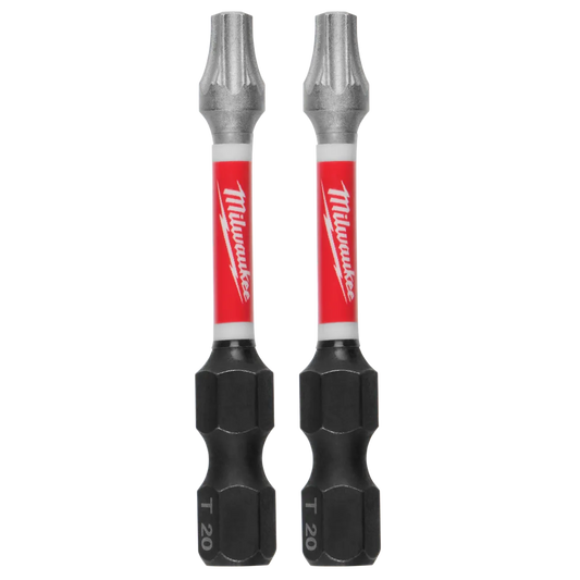 Milwaukee SHOCKWAVE Impact Duty 2" Power Bit TORX T20 Bulk 25 48-32-4784 | T20 Drive, 25-Piece