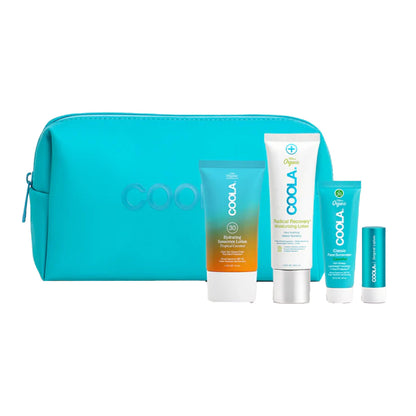 COOLA Suncare Travel Kit SPF 30 Lotion / Balm Pouch