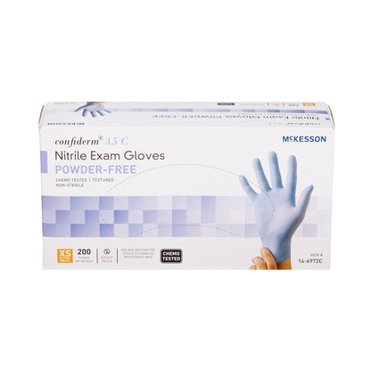 McKesson Confiderm® 3.5C Nitrile Exam Gloves, Blue - view 6