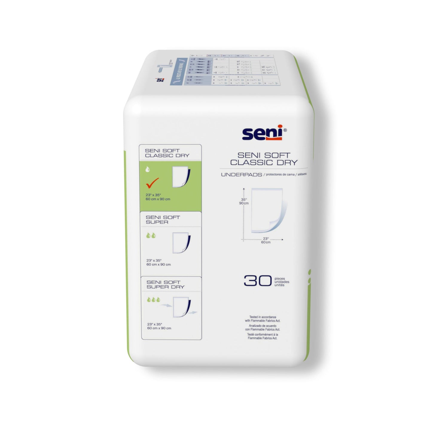 Seni® Soft Classic Dry Underpad, Level 1 Absorbency