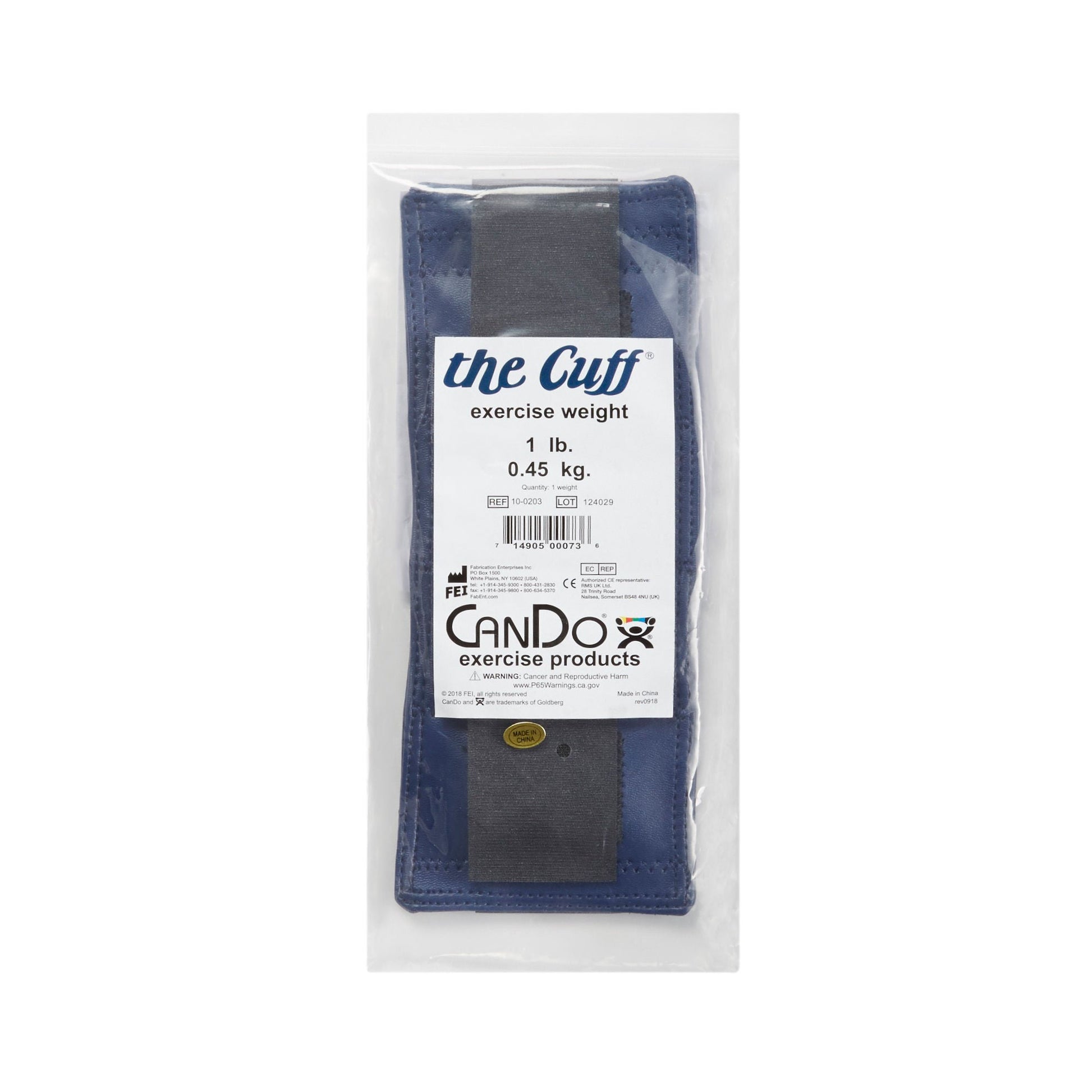 Cuff® Original Ankle & Wrist Weight, Blue, 1 lb.