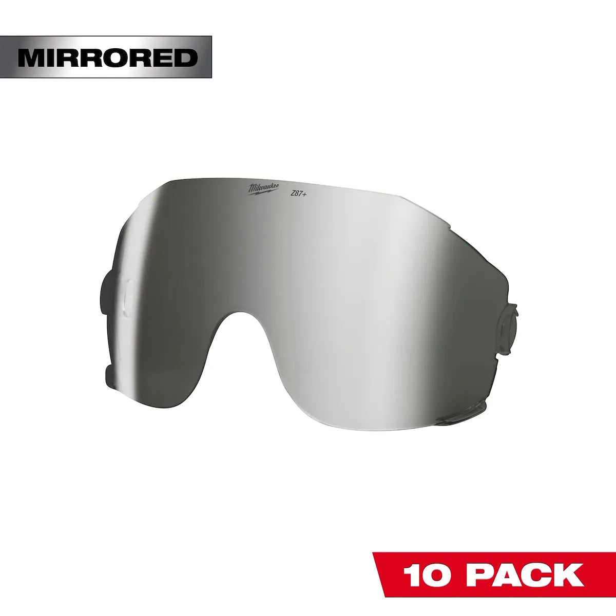 Milwaukee 10pk Mirrored Eye Visor Replacement Lenses 48-73-1462