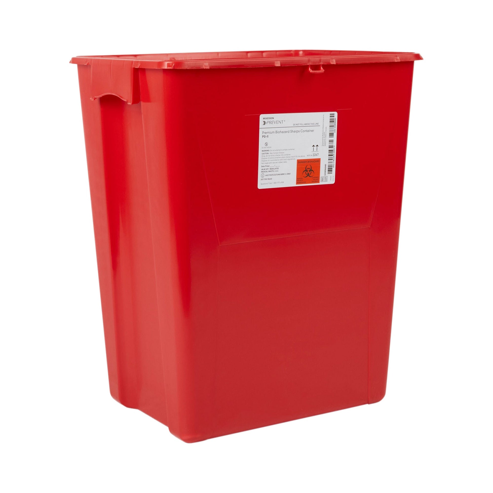 McKesson Prevent® Sharps Container, 18 Gallon