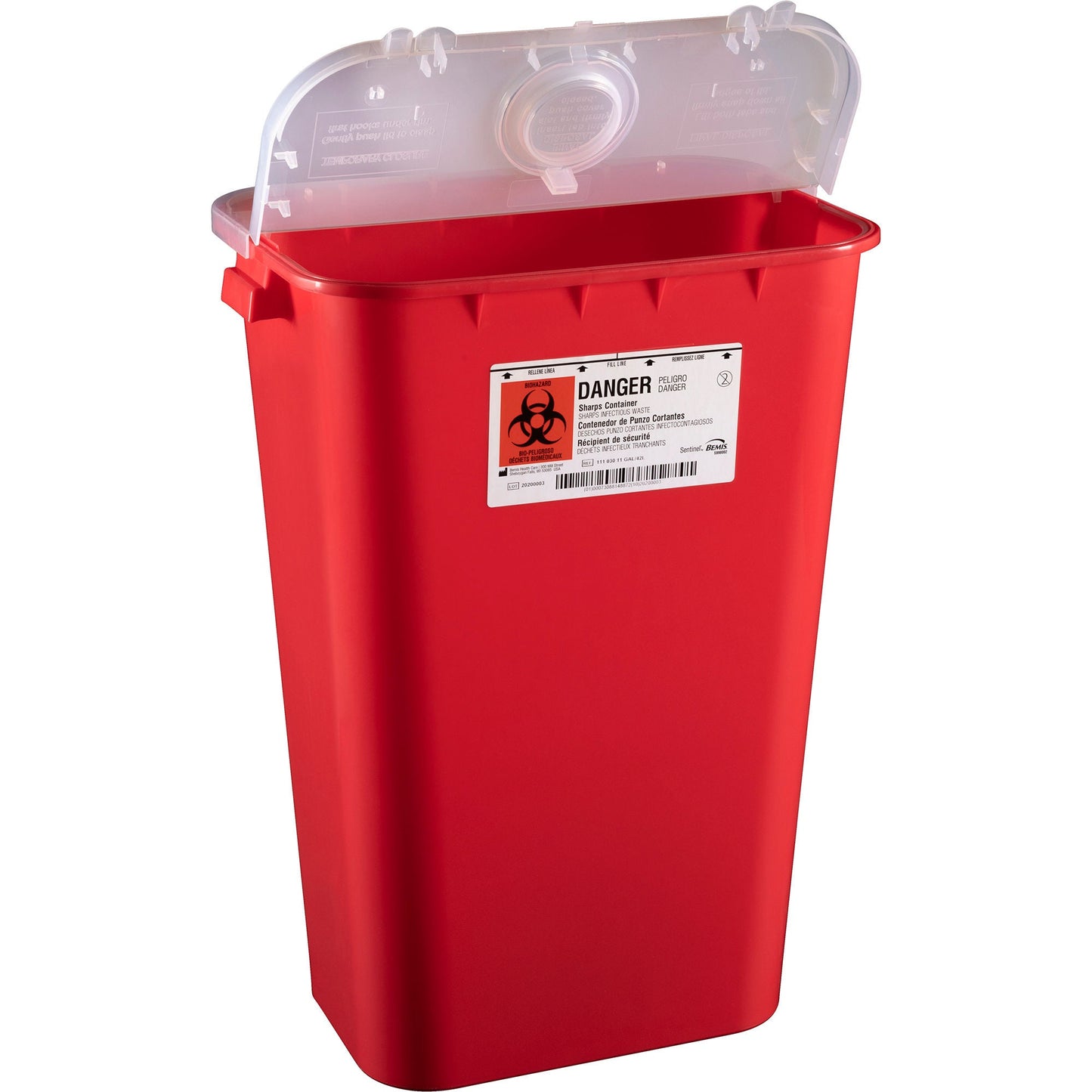 Bemis™ Sentinel Mailback Sharps Container, 11 Gallon