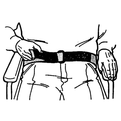 SkiL-Care™ Patient Release Wheelchair Safety Belt, Blue