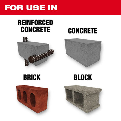 Milwaukee 6 PC SDS Plus 4CT MX4 Set 48-20-7499 | 6-Piece