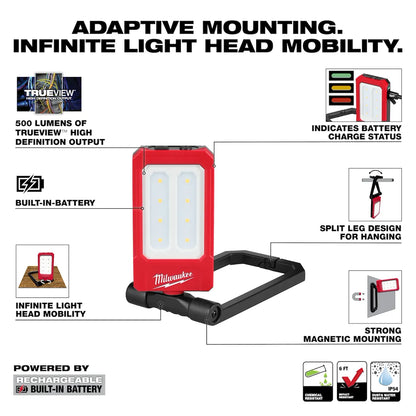 Milwaukee Rechargeable Low-Profile Magnetic Task Light 2013R | Not Applicable Battery