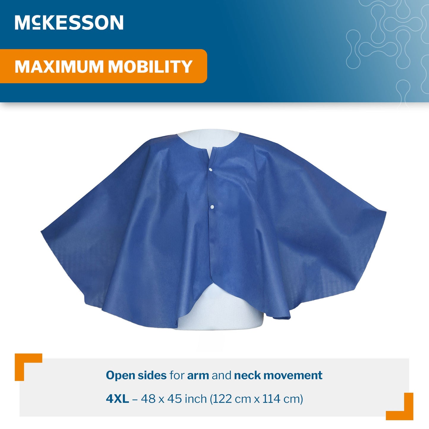 McKesson Poncho Exam Cape, 4X-Large