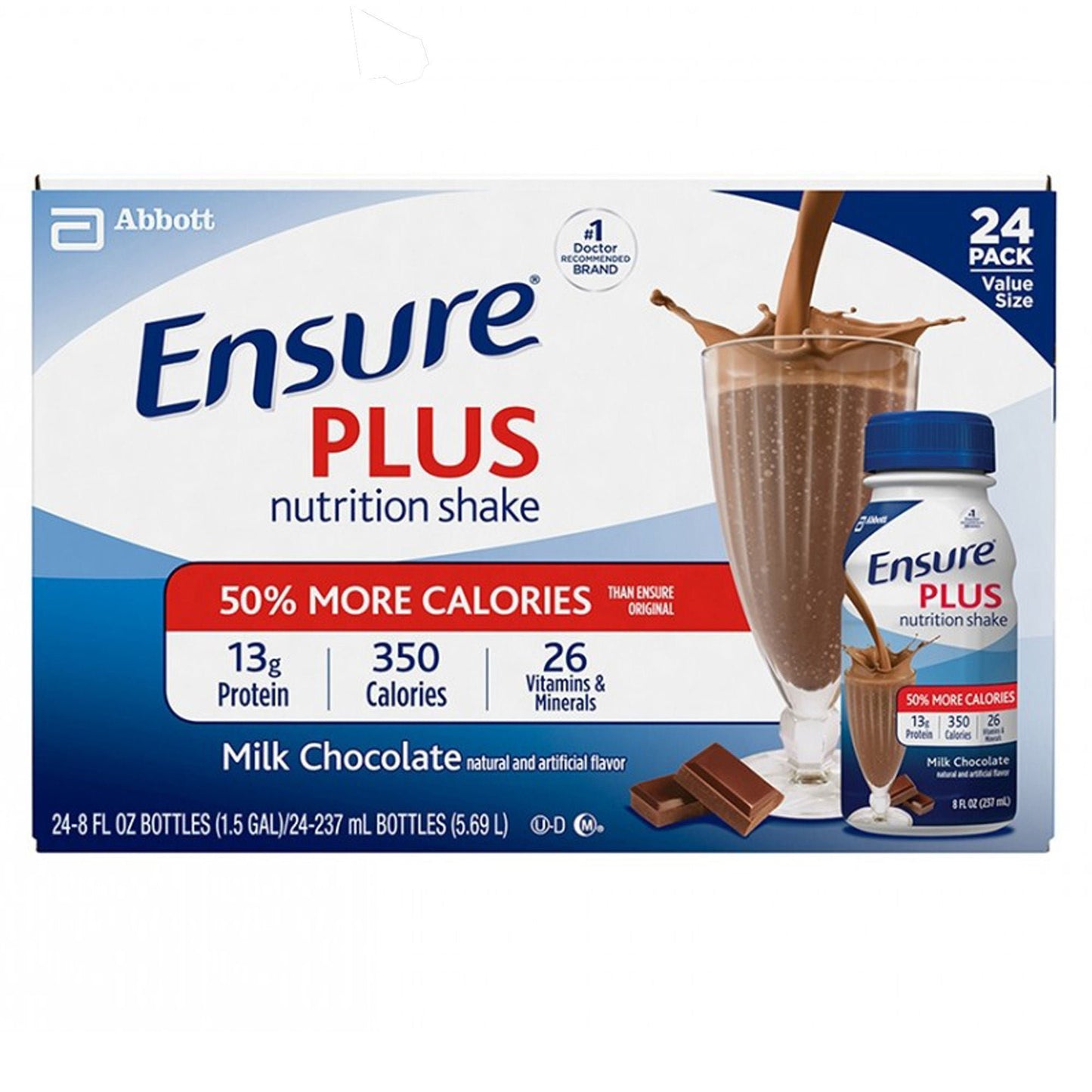 Ensure® Plus Therapeutic Nutrition, Chocolate, Bottle