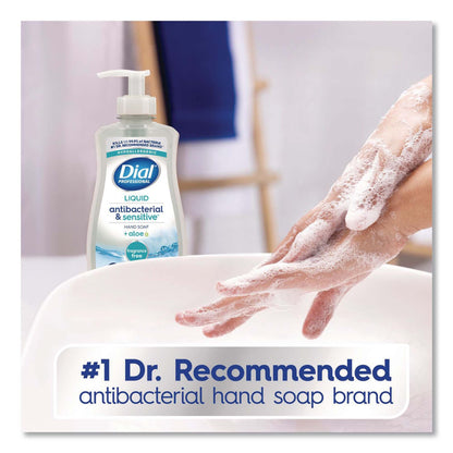 Dial Professional Antibacterial & Sensitive + Aloe Antibacterial Soap Liquid Pump Bottle Unscented