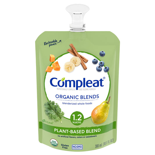 Compleat Organic Blends Plant Based Tube Feeding Formula Organic Blends Flavor Liquid Pouch