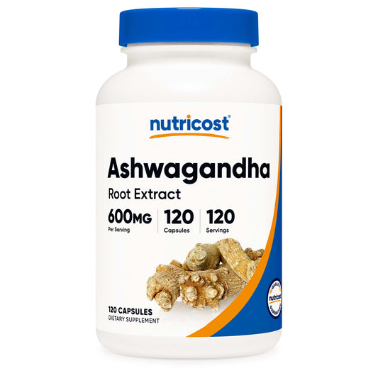 nutricost Dietary Supplement Ashwagandha Root 600 mg Strength Capsule