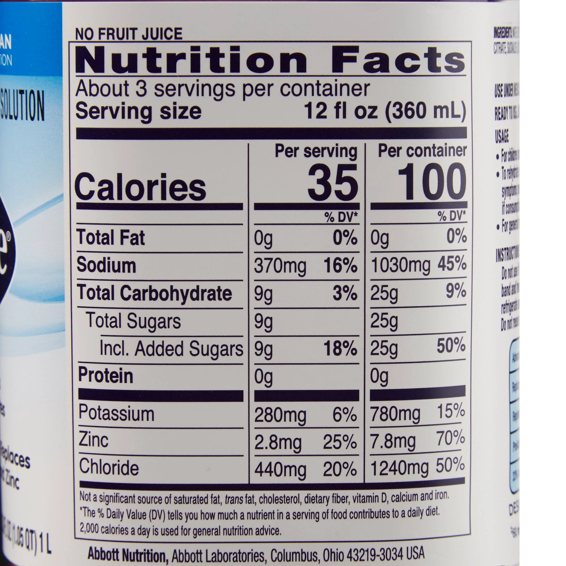 Pedialyte® Grape Electrolyte Solution, Bottle