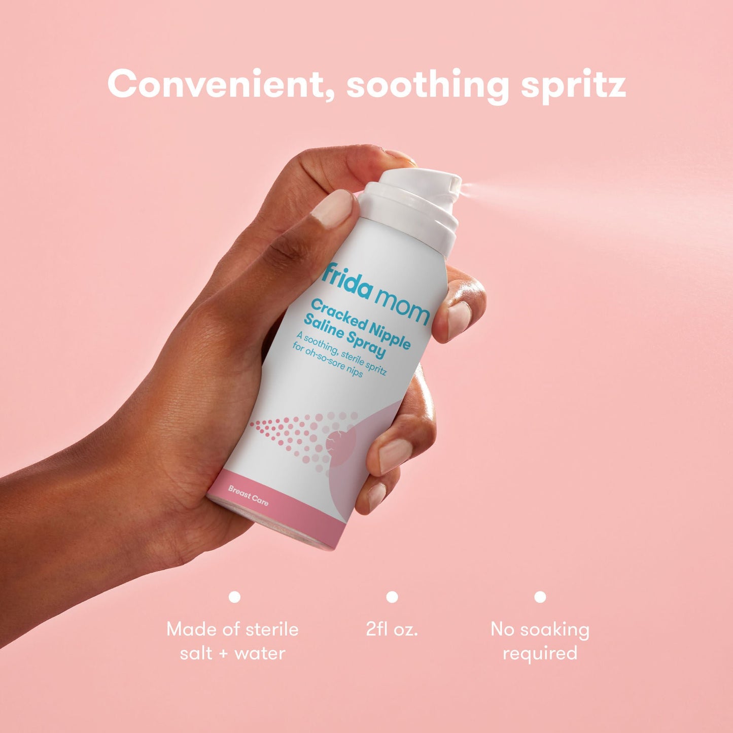 frida mom Cracked Nipple Saline Spray and frida mom No-Mess Nipple Balm