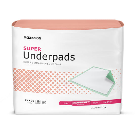 McKesson Super Moderate Absorbency Underpad