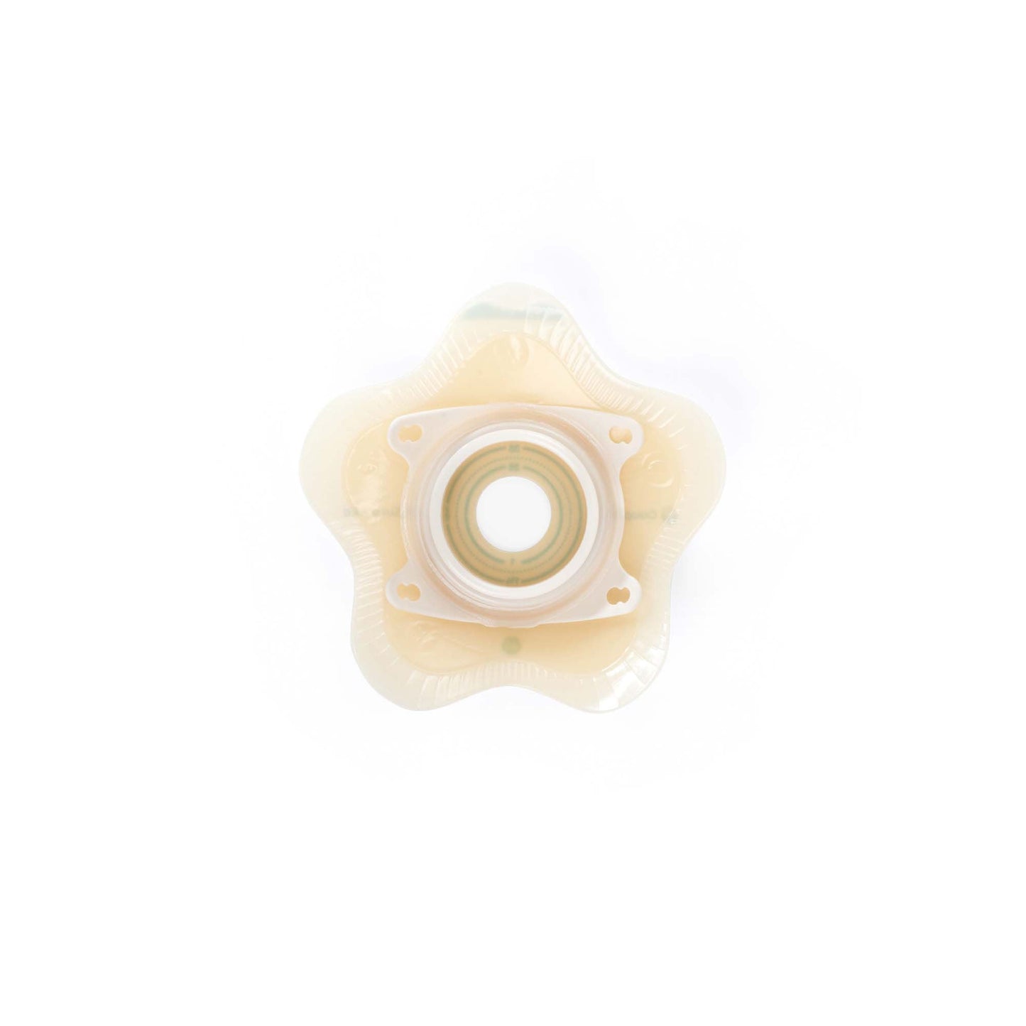 SenSura® Mio Convex Flip Ostomy Barrier, Stoma Opening, Red Color Match