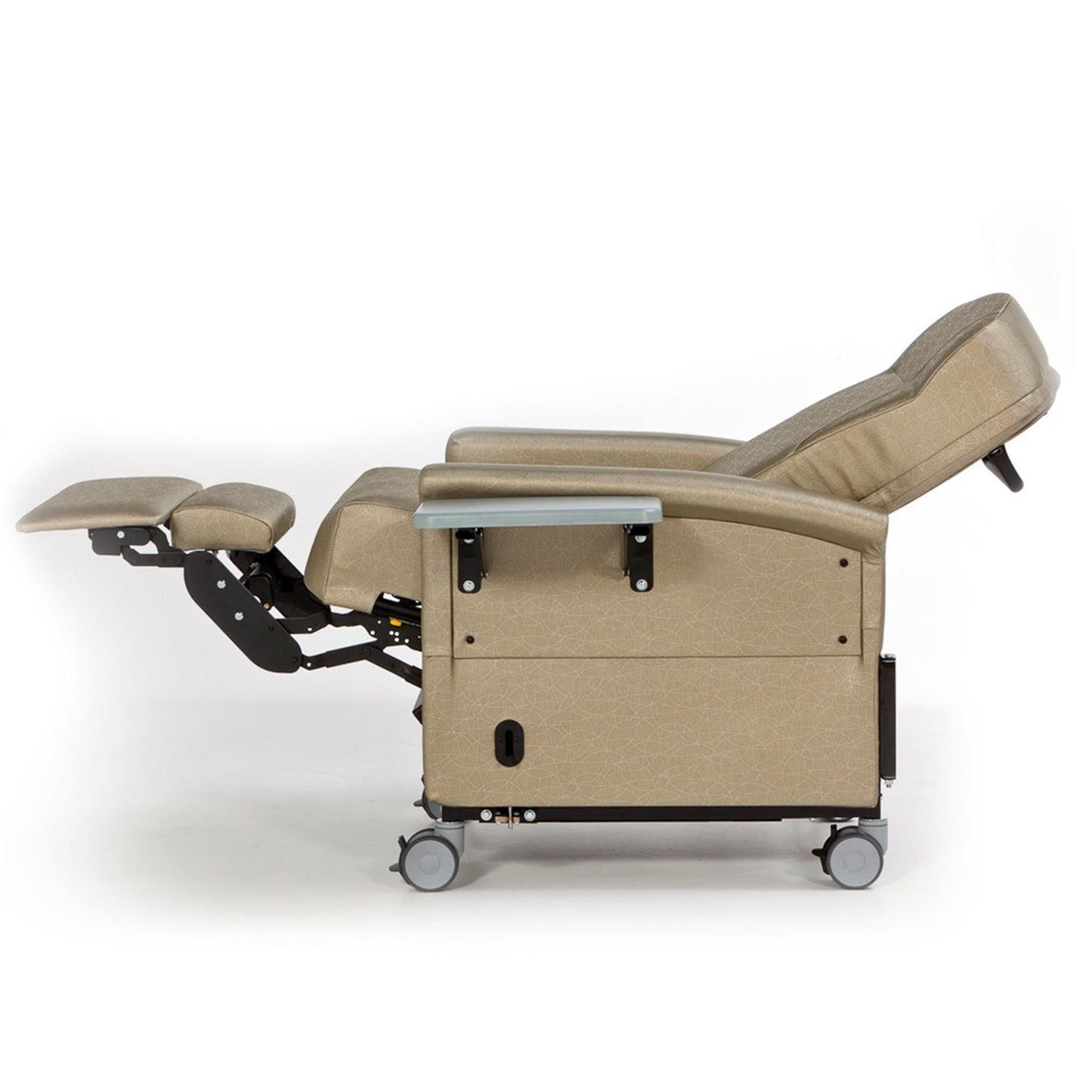 Ascent II Power Recliner Natural Vinyl 4 Inch Casters 300 lbs. Weight Capacity