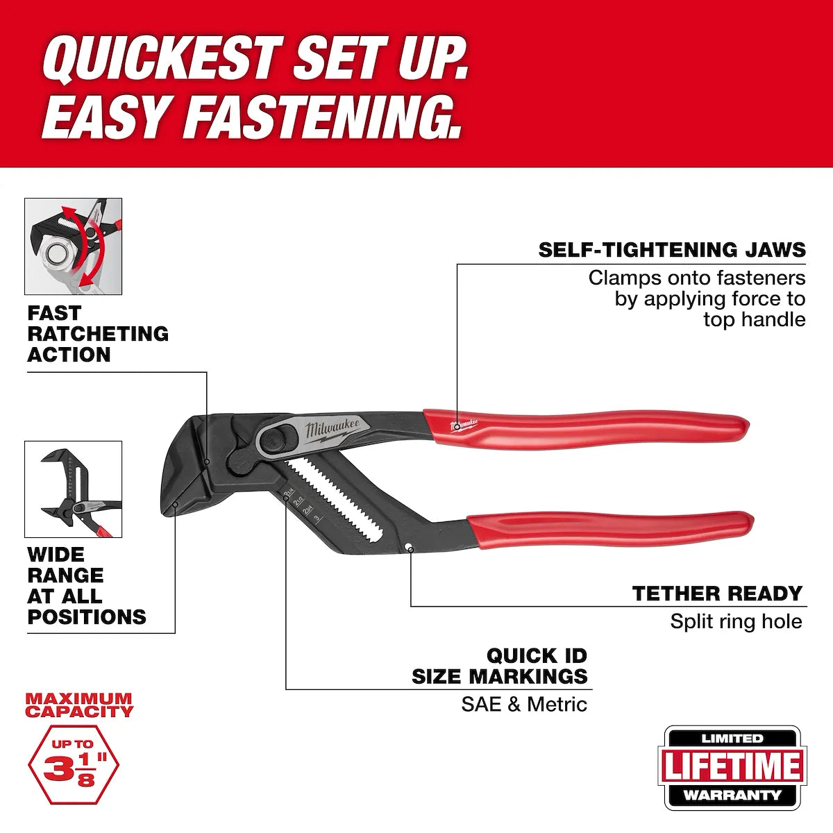 Milwaukee 12" Pliers Wrench 48-22-6912