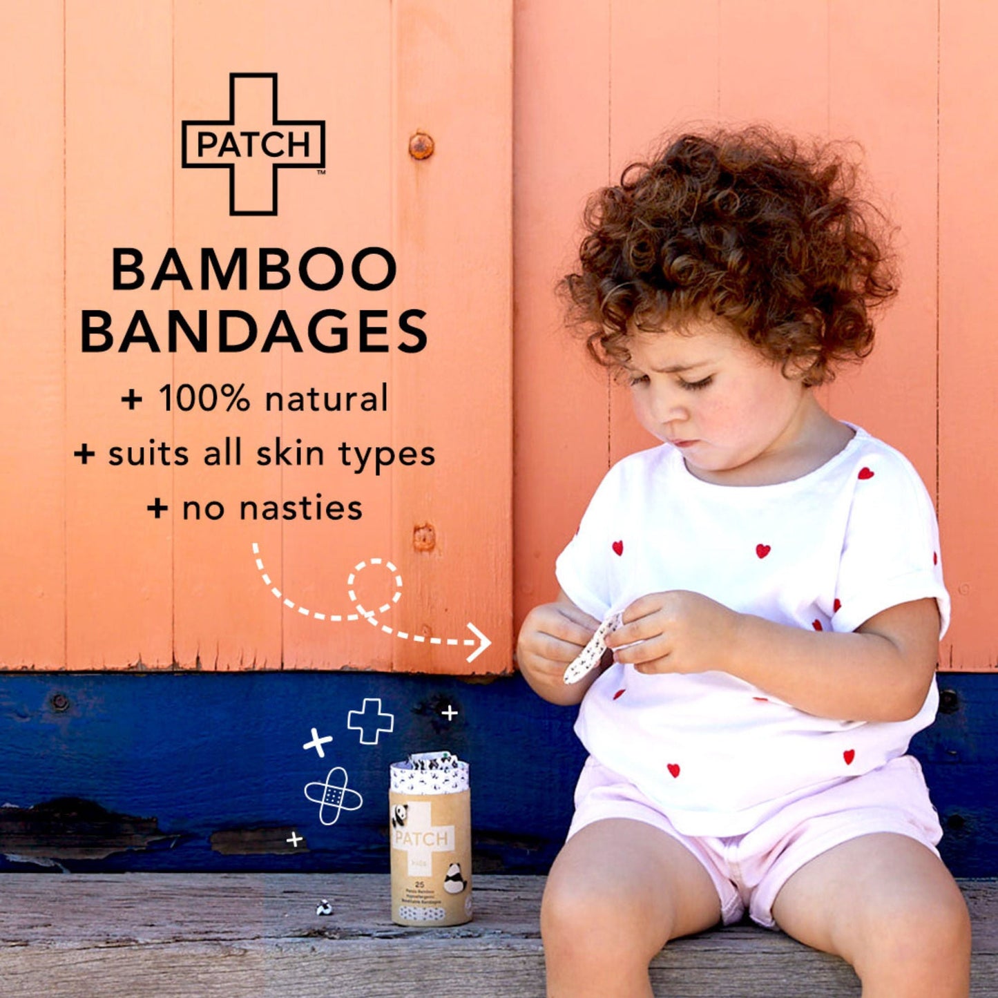 Patch™ Kids (Panda Design) Adhesive Strip with Coconut Oil
