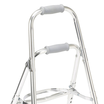 drive™ Hemi Aluminum Side Step Folding Walker, 29.5 – 37 Inch Height