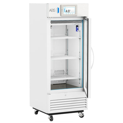 ABS Upright Refrigerator Laboratory Use 12 cu.ft 1 Glass Swing Door Cycle Defrost