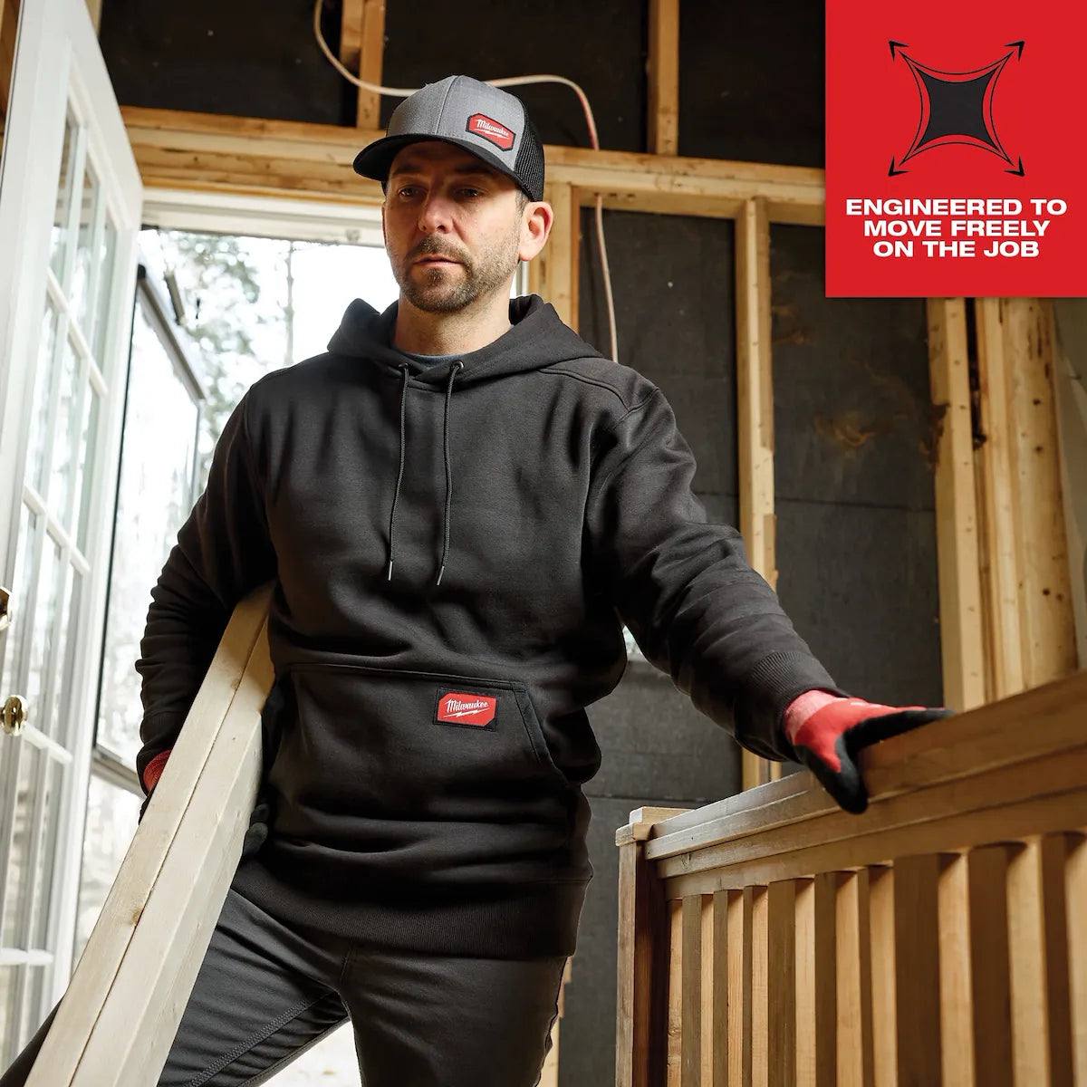 Milwaukee FREEFLEX Pullover Hoodie - Blue L 351