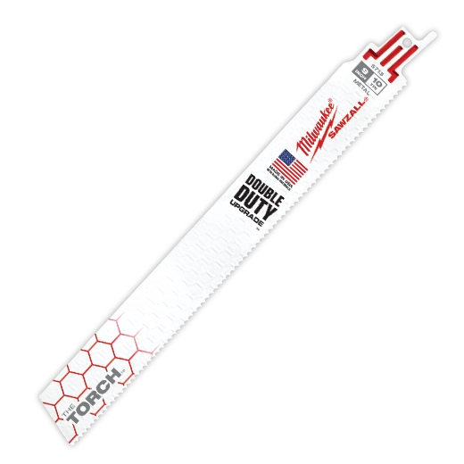 Milwaukee 9" 10 TPI TORCH SAWZALL Blade for Thick Metal (5 PK) 48-00-5713 | 9 in Blade Length, 5-Piece