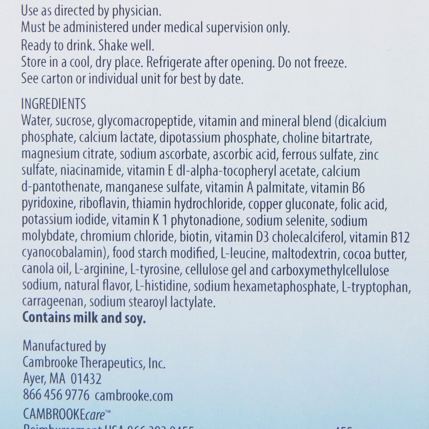Glytactin RTD 15 Oral Supplement Original Flavor Liquid Carton