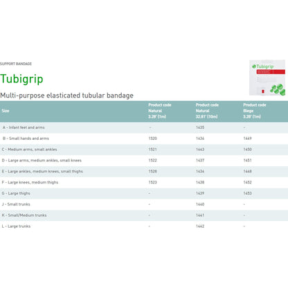 Tubigrip® Pull On Elastic Tubular Support Bandage, Size J