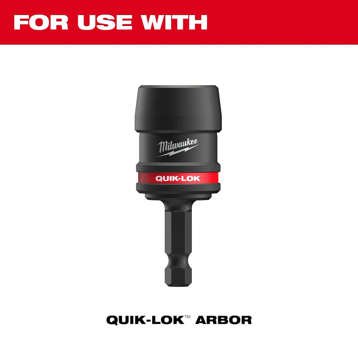 Milwaukee 2PK Large Thread Pin Adapters for QUIK-LOK Arbors 49-56-7575