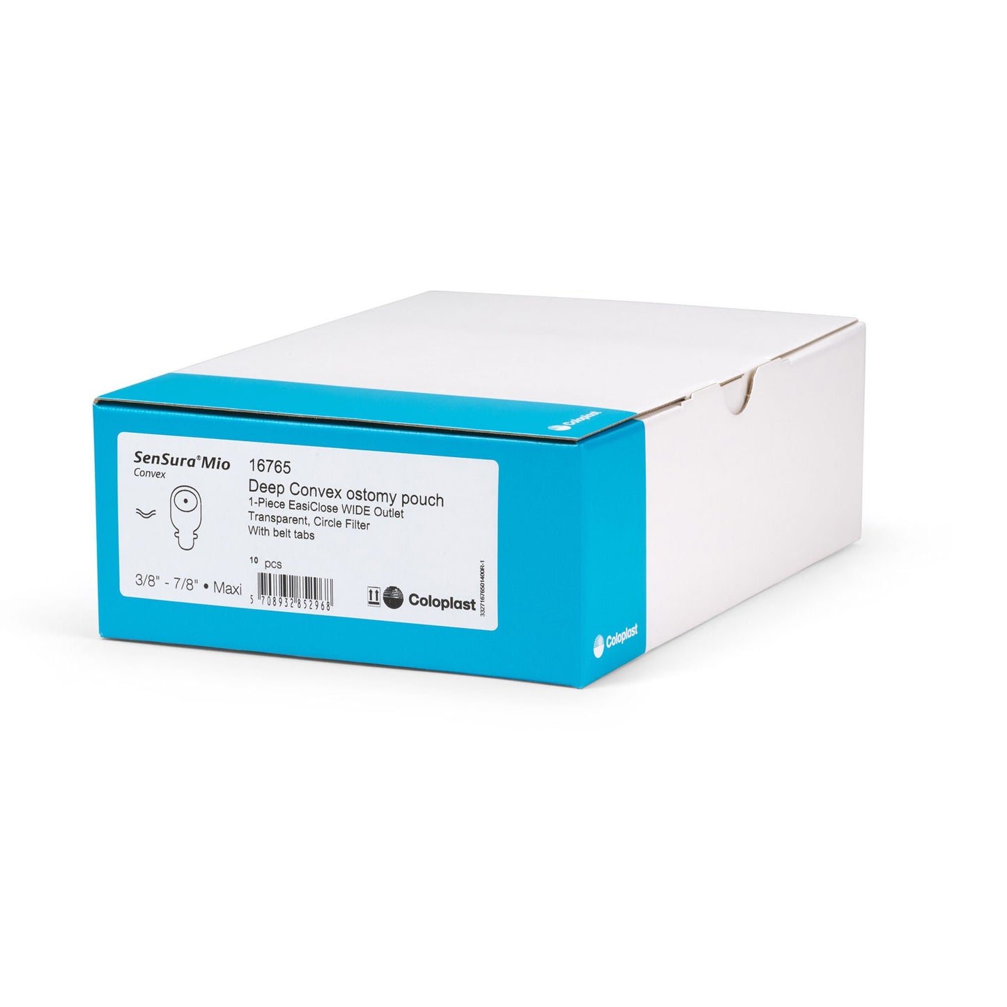 SenSura® Mio Deep Convex 1-Piece Transparent Ostomy Pouch System