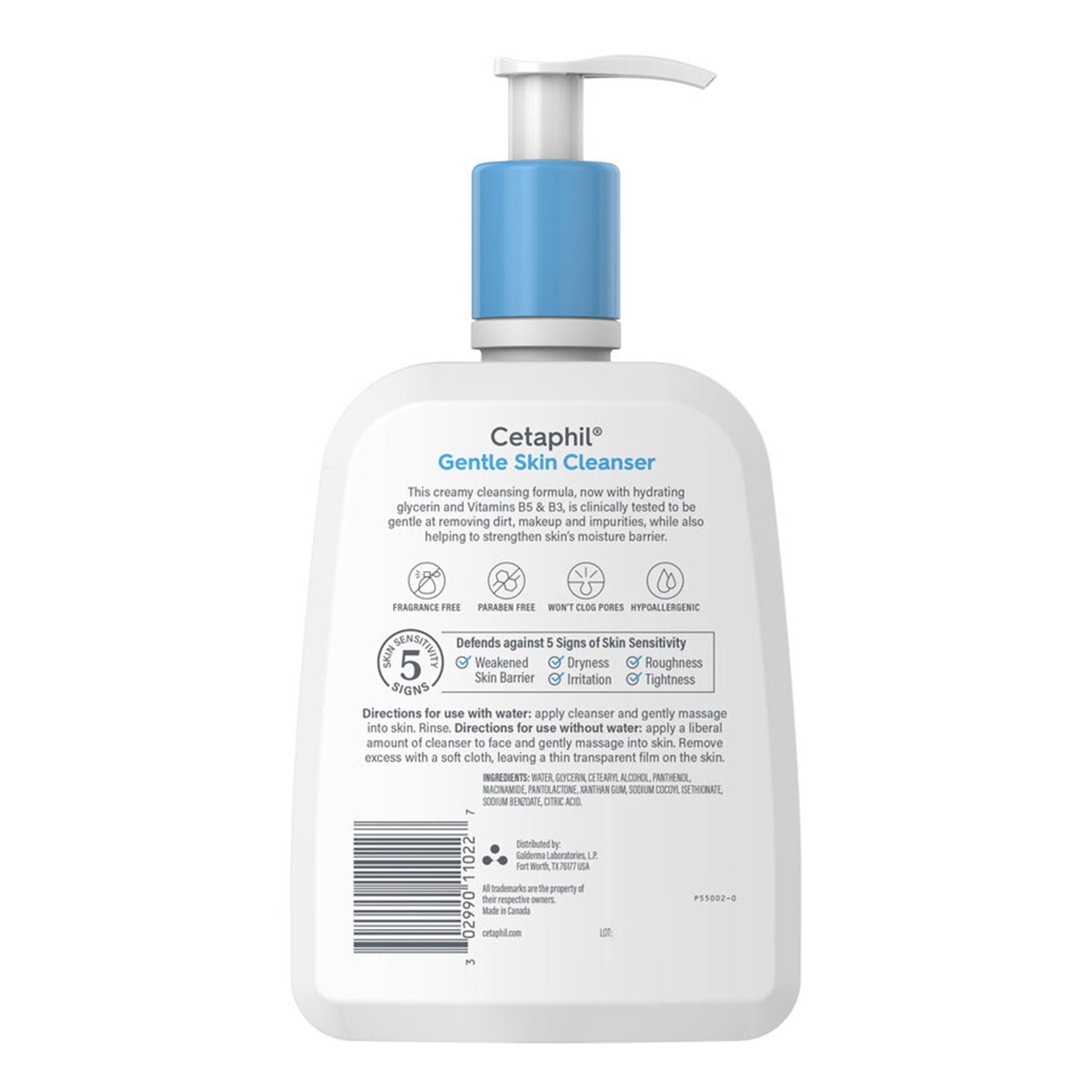 Cetaphil® Gentle Skin Cleanser Normal To Dry Skin Unscented, Pump Bottle